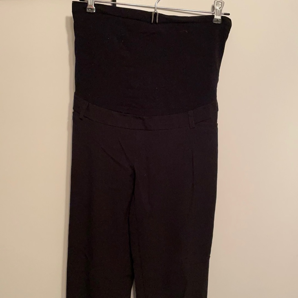 Motherhood Maternity Black Dress Pants Full Panel size small